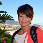 Berit i La Orotava - ikke solbrent, men like blid :-)