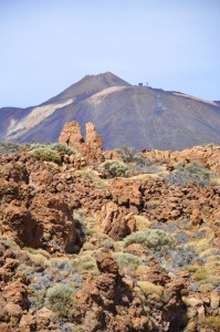 Spanias høyeste fjell Teide, 3718 moh.